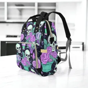 Pastel Witch Diaper Backpack, Pastel Goth Baby Bag, Creepy Cute Witchy Goth Nappy Bag, Spooky Cute Diaper Bag, Witchy Goth Mom Shower Gifts