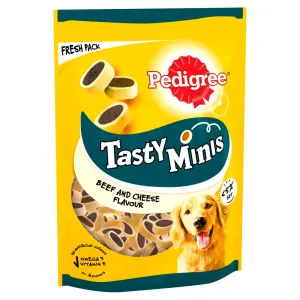 Pedigree Tasty Minis Adult 1  Dog Treats with Beef & Cheese, 140g (Case of 8)