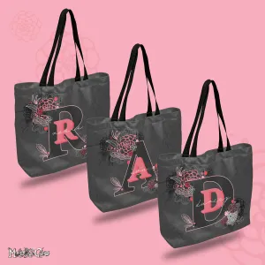 Personalised Floral Name Tote Bag