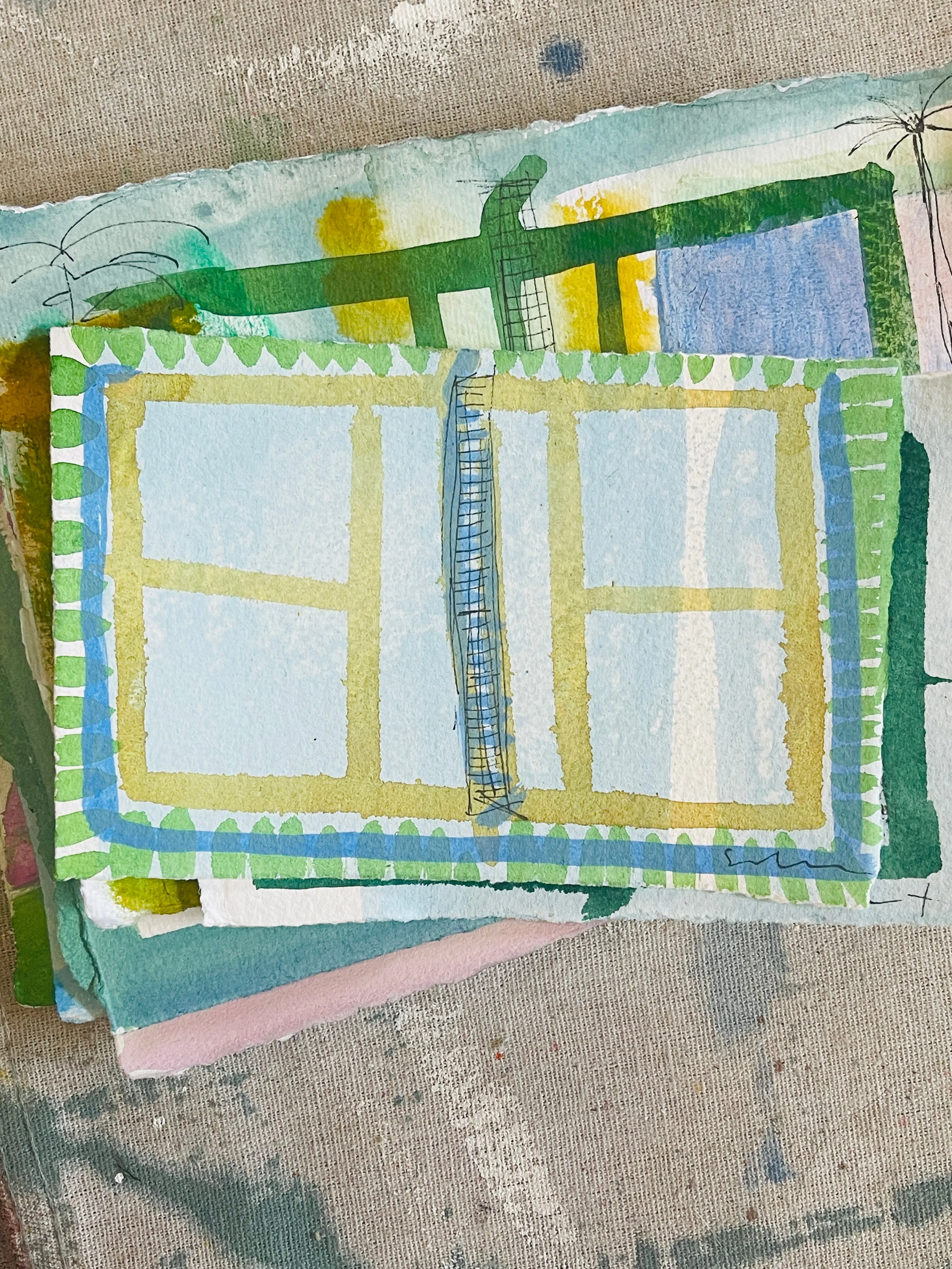 Petite Pickle - Aqua/Pine - 4.5 x 6.5