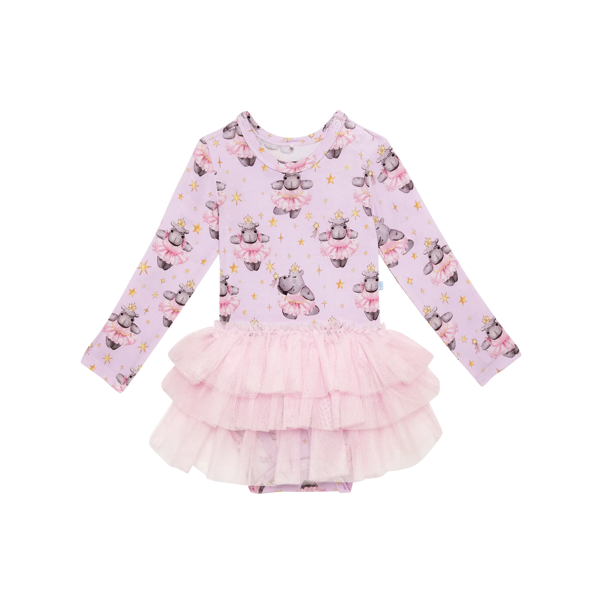 Philomena- Long Sleeve Tulle Skirt Bodysuit