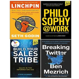 Philosophy Work, Build Your Sales Tribe, Linchpin, Breaking Twitter 4 Books Set
