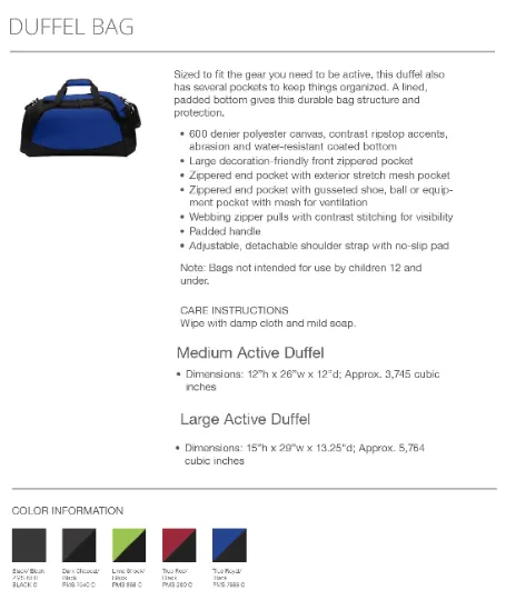 Pi Kappa Phi Duffel Bag