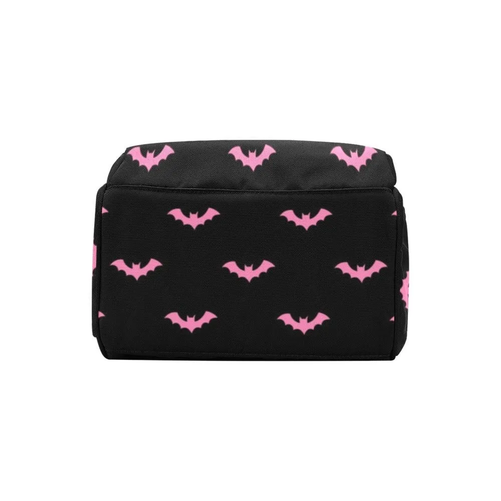 Pink Bat Pastel Backpack Goth Baby Stuff Goth Baby Bag Creepy Cute Pastel Witchy Nappy Bag Spooky Emo Diaper Bag Witchy Mom Baby Gear