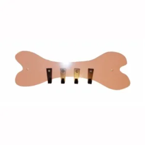 Pink Coat, Key or Leash Dog Bone Hook