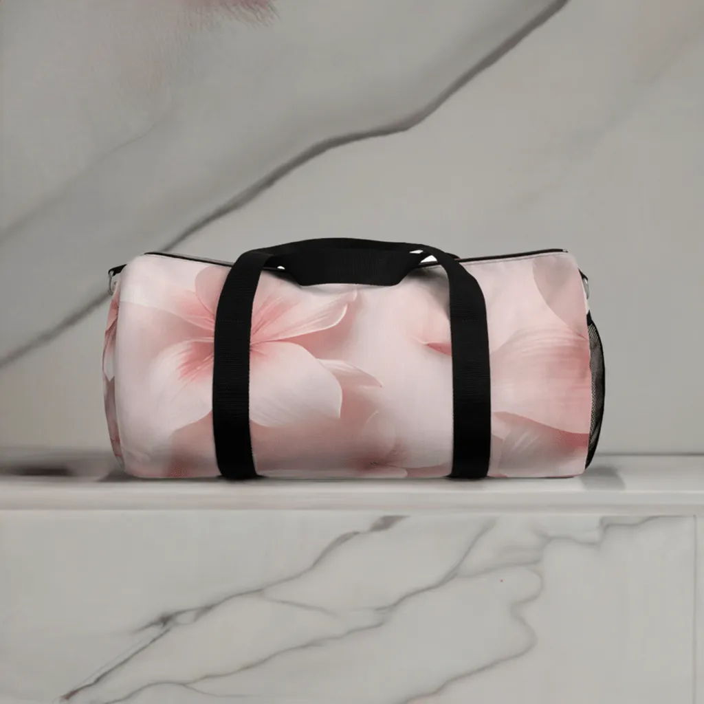 Pink Petals Duffel Travel Bag