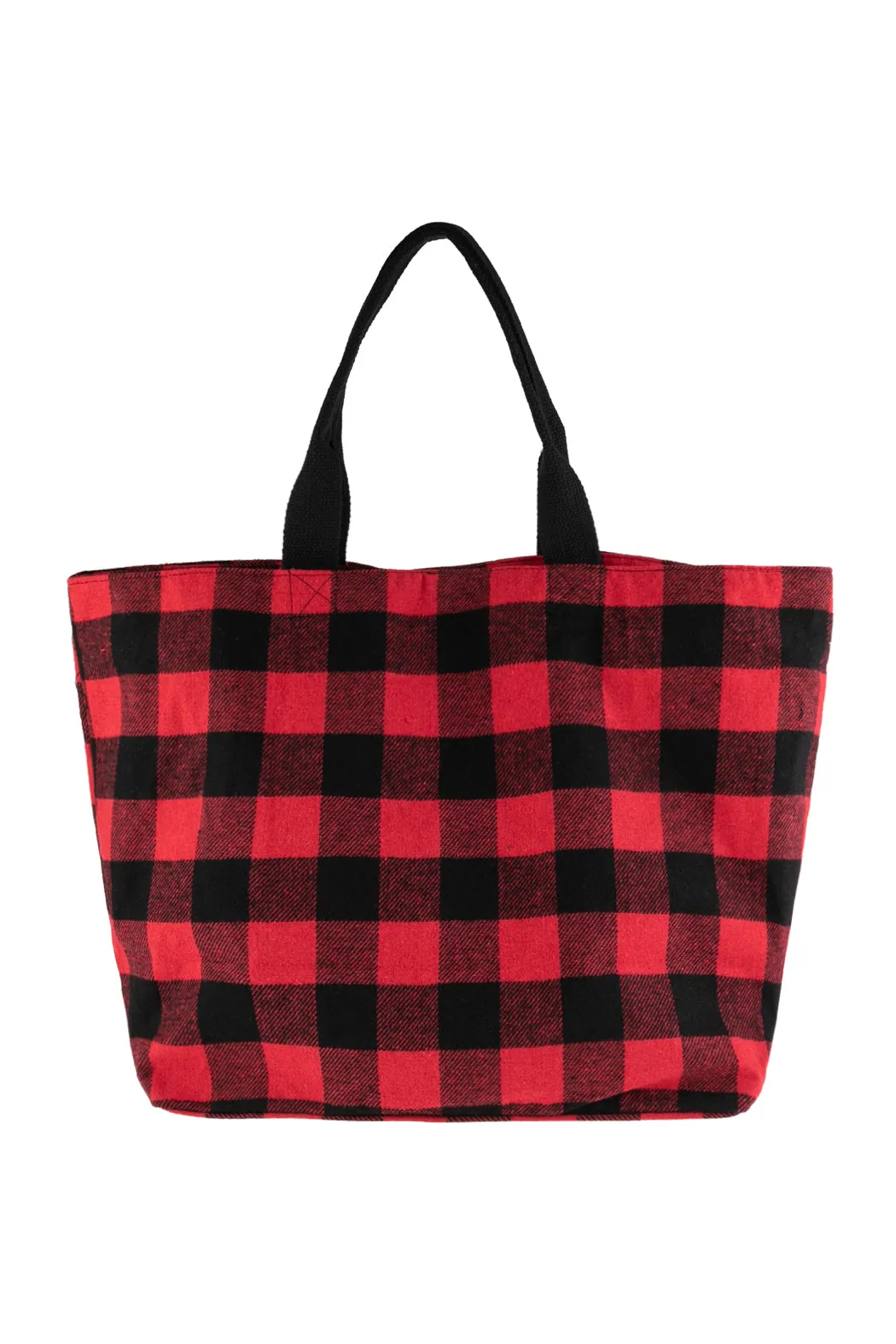 PLAID TOTE BAG