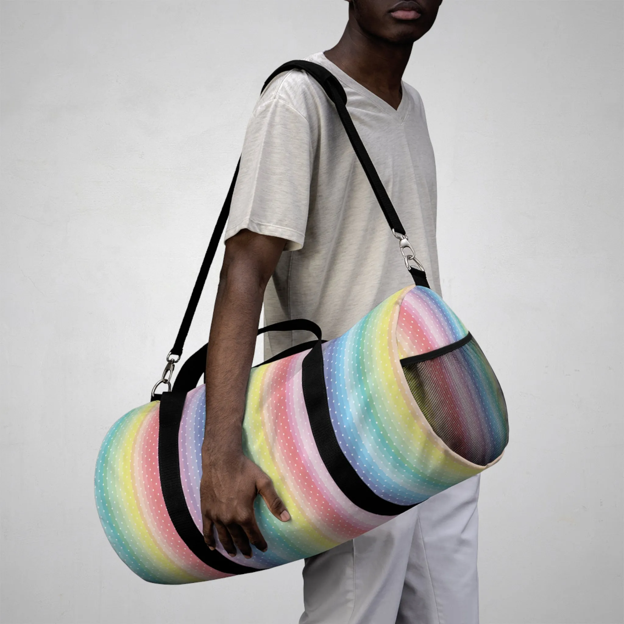 Playful Stripe Duffel Bag