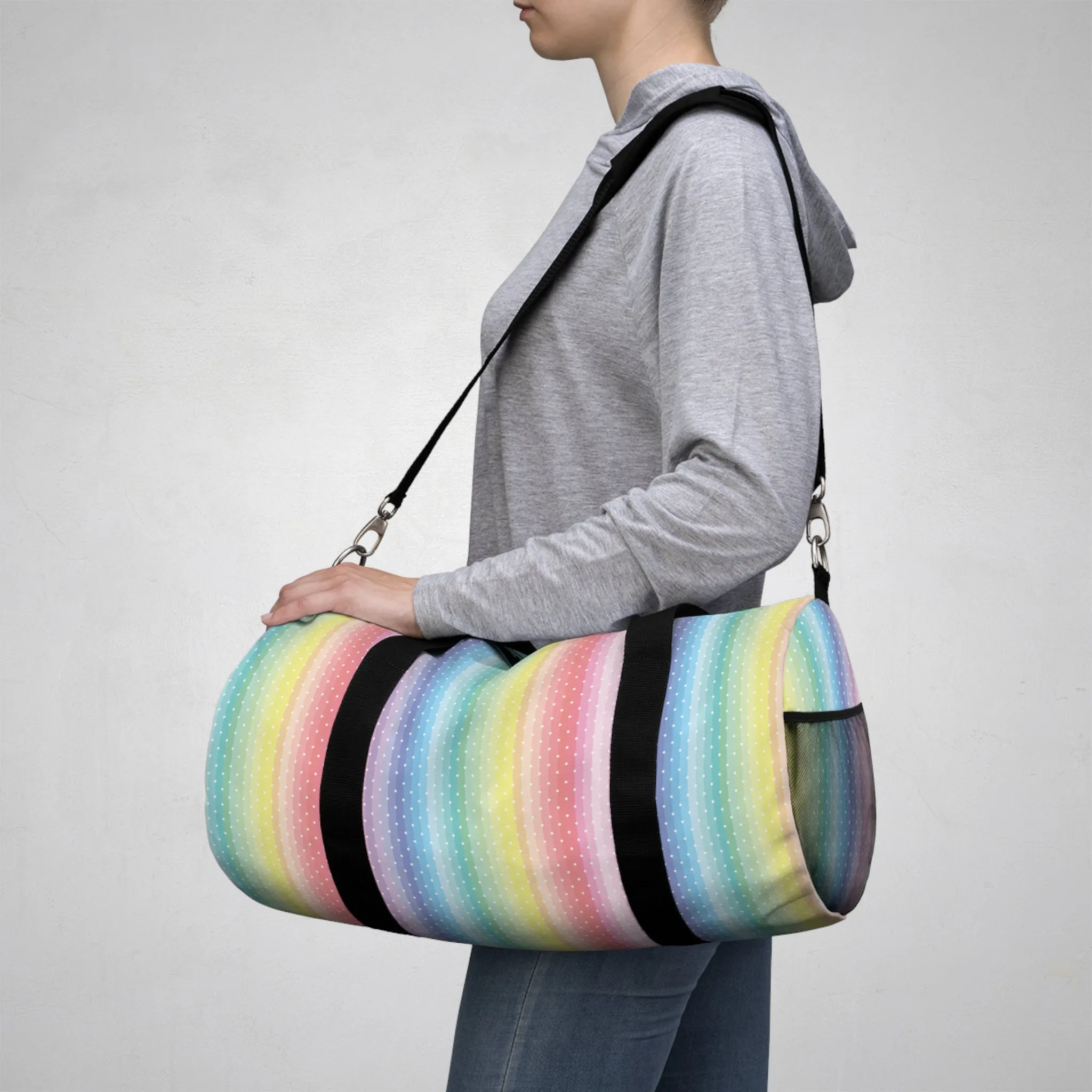 Playful Stripe Duffel Bag