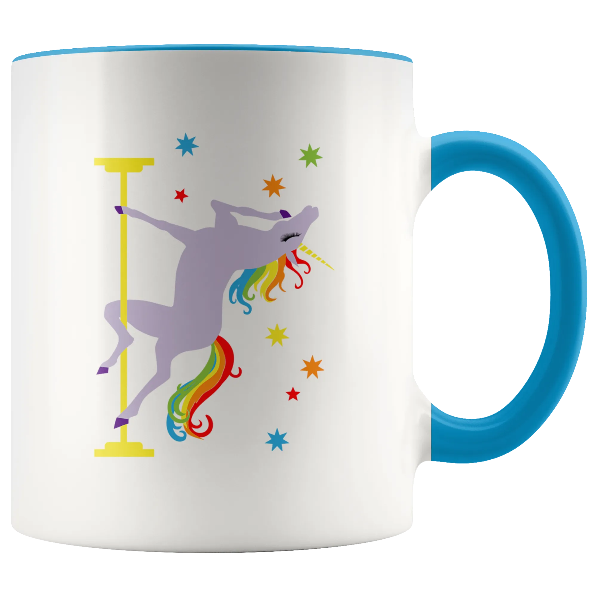 Pole Dancing Unicorn Mug I'm Fabulous I'm Magical Rainbow Coffee Cup Funny Gay Pride Gifts for Men Women Gift for Her Birthday for Him 11oz
