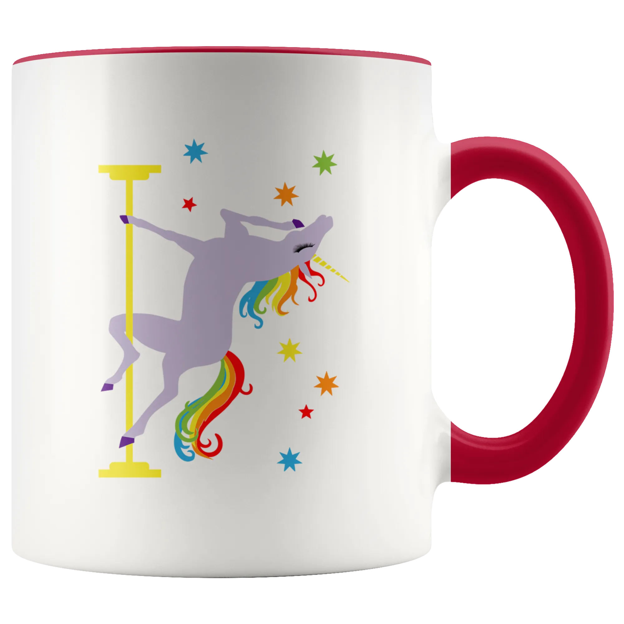 Pole Dancing Unicorn Mug I'm Fabulous I'm Magical Rainbow Coffee Cup Funny Gay Pride Gifts for Men Women Gift for Her Birthday for Him 11oz