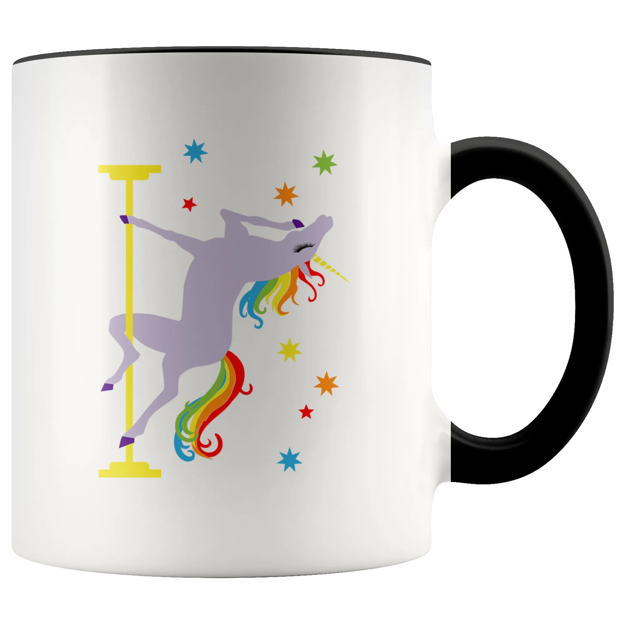 Pole Dancing Unicorn Mug I'm Fabulous I'm Magical Rainbow Coffee Cup Funny Gay Pride Gifts for Men Women Gift for Her Birthday for Him 11oz
