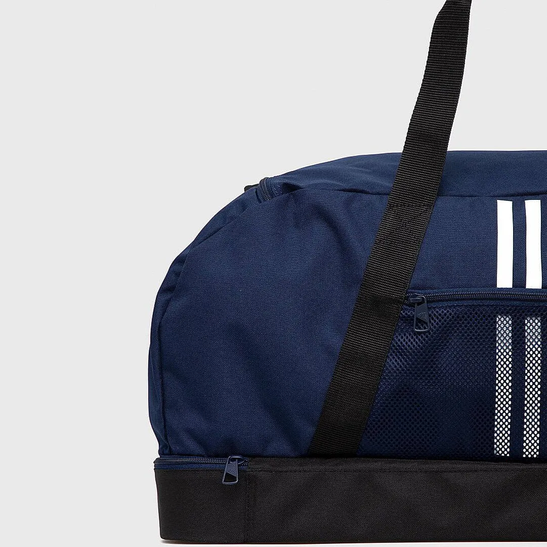 Športová taška Adidas Tiro Duffel Bag - Large - 65 cm x 32 cm x 31 cm - tmavomodrá