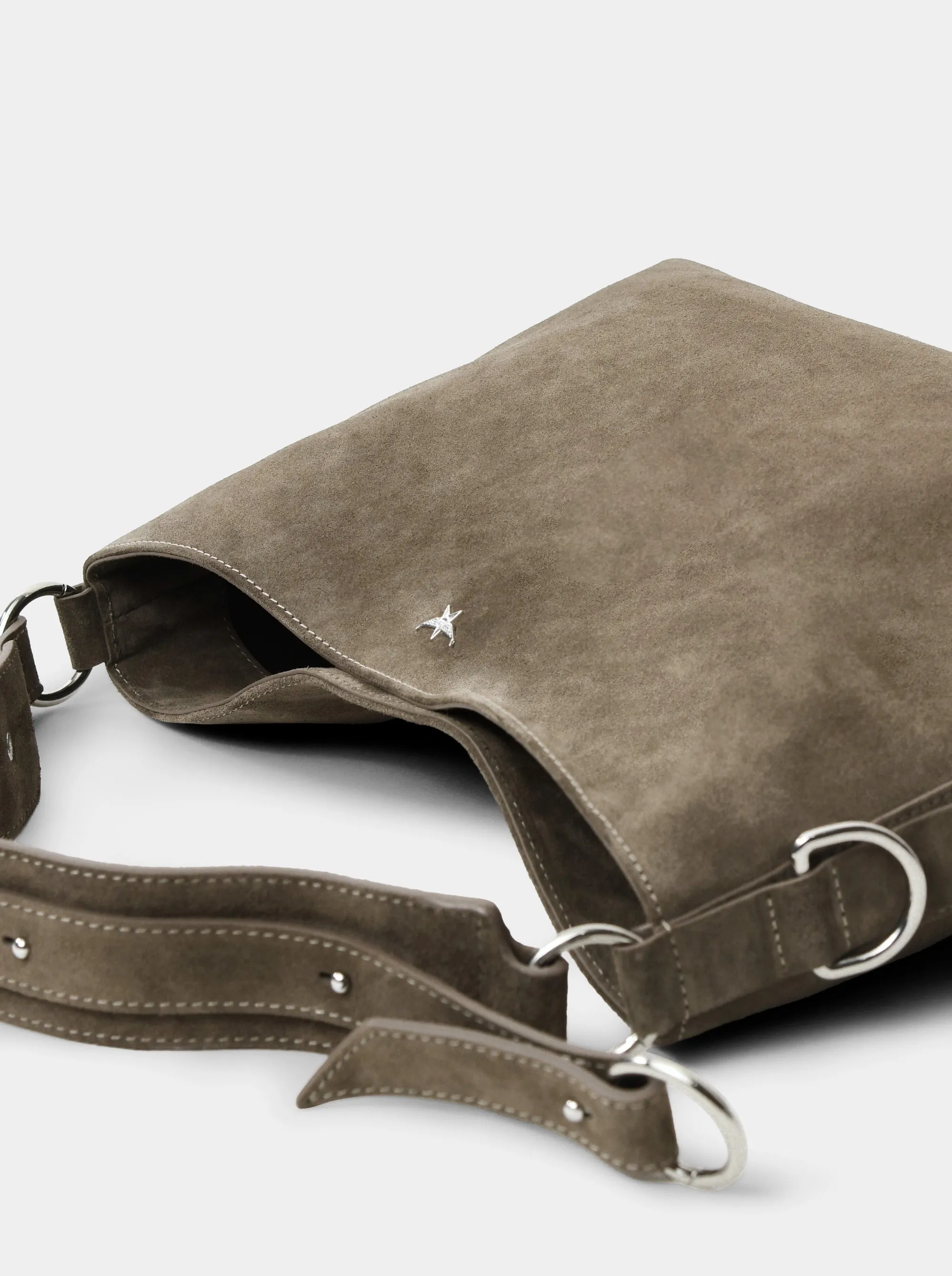 POUCH MERLOT SUEDE BAG