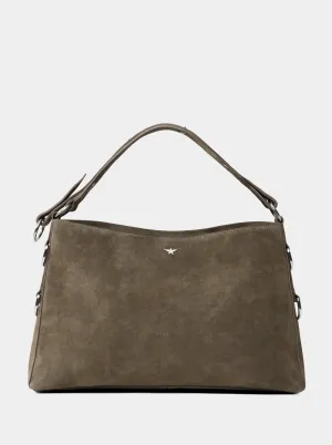 POUCH MERLOT SUEDE BAG