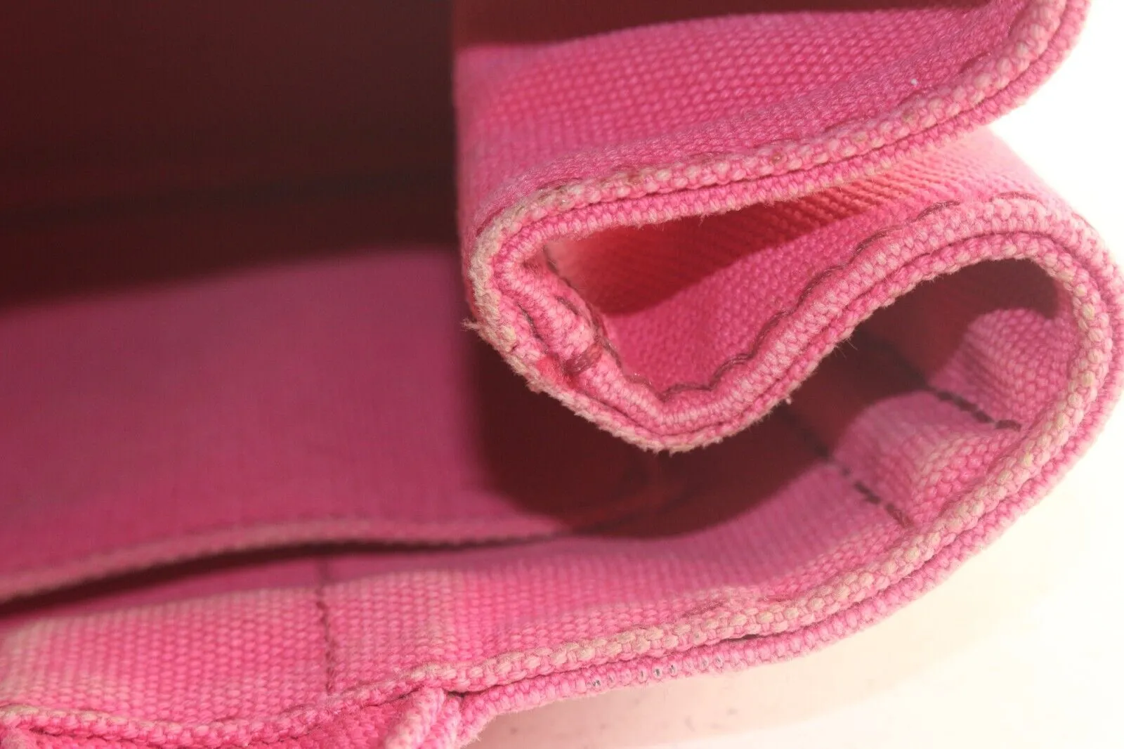 PRADA Pink Denim Canvas Canapa 2way Tote 2PR831K
