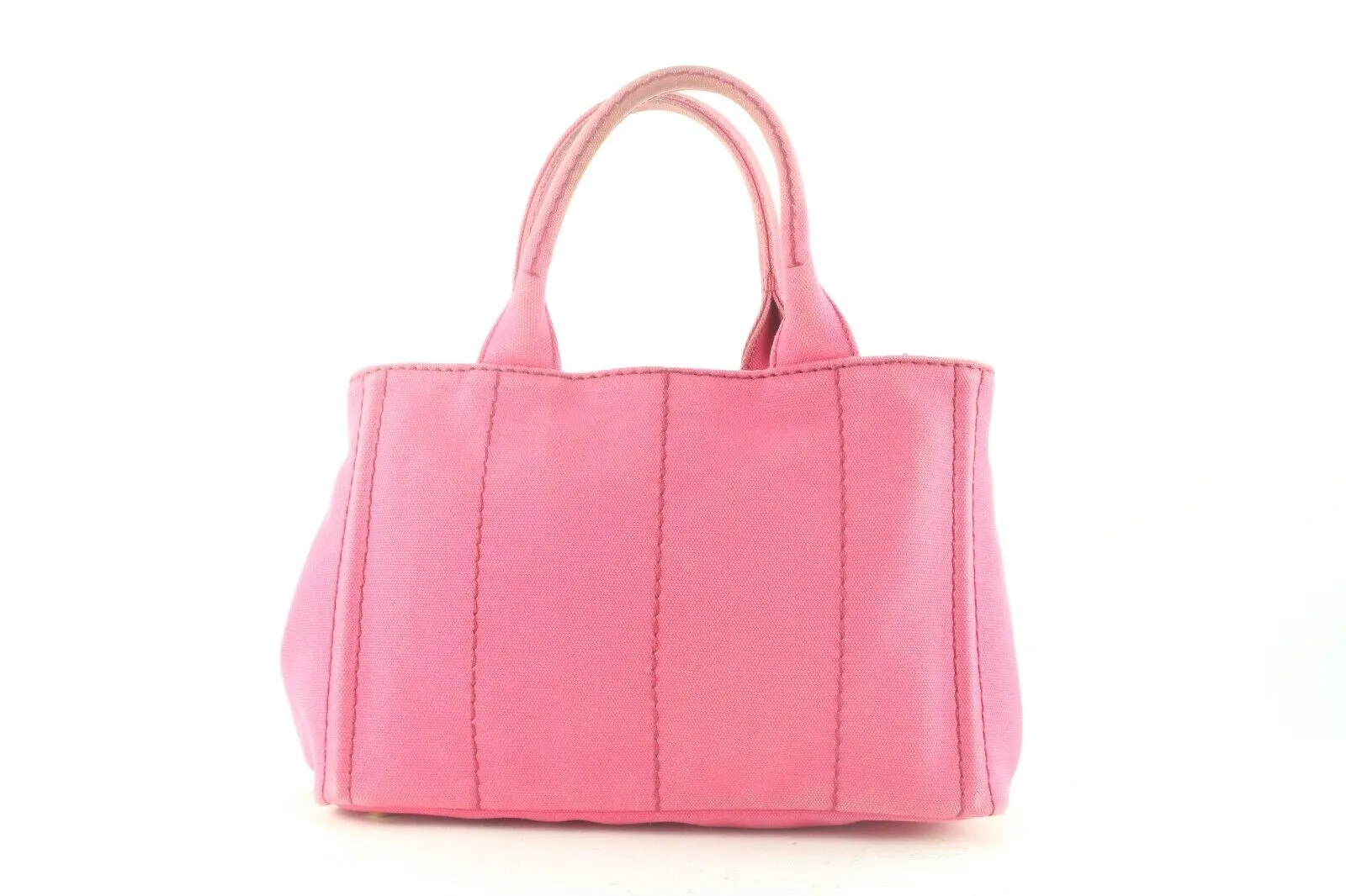 PRADA Pink Denim Canvas Canapa 2way Tote 2PR831K
