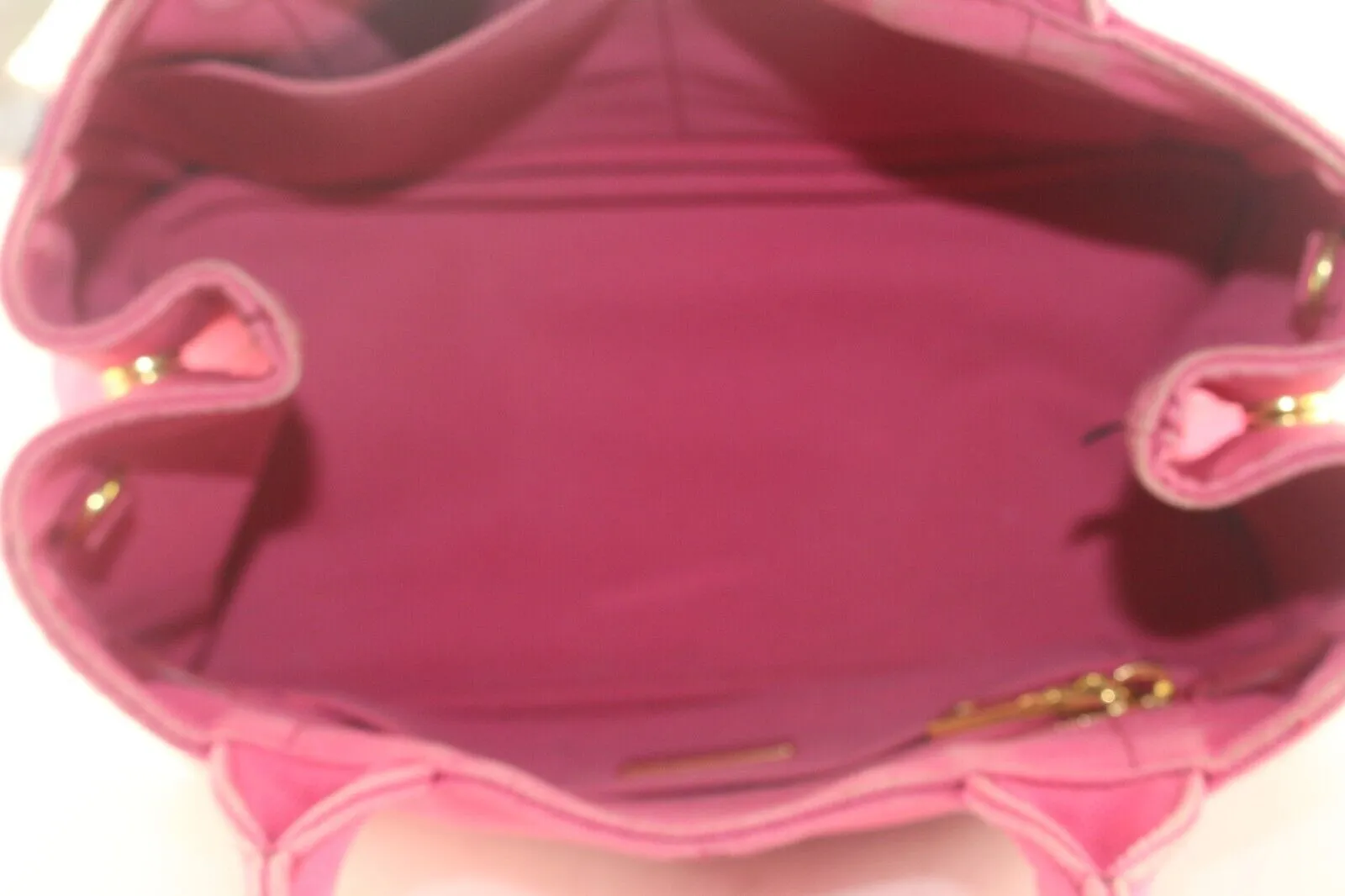 PRADA Pink Denim Canvas Canapa 2way Tote 2PR831K