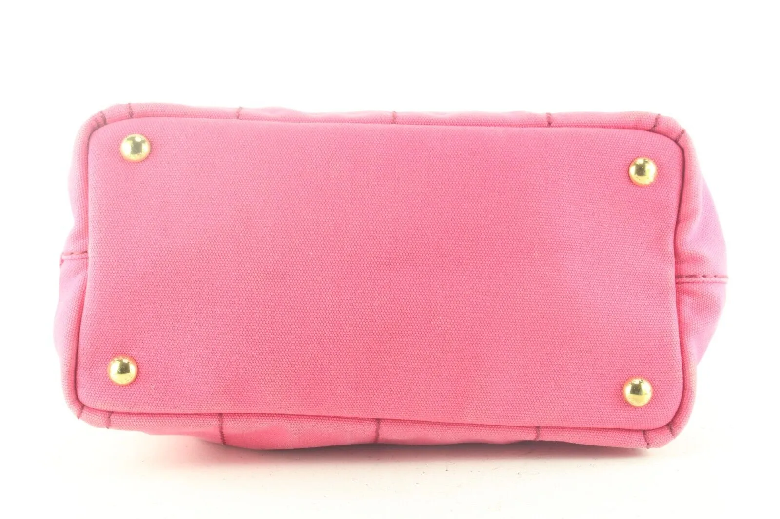 PRADA Pink Denim Canvas Canapa 2way Tote 2PR831K