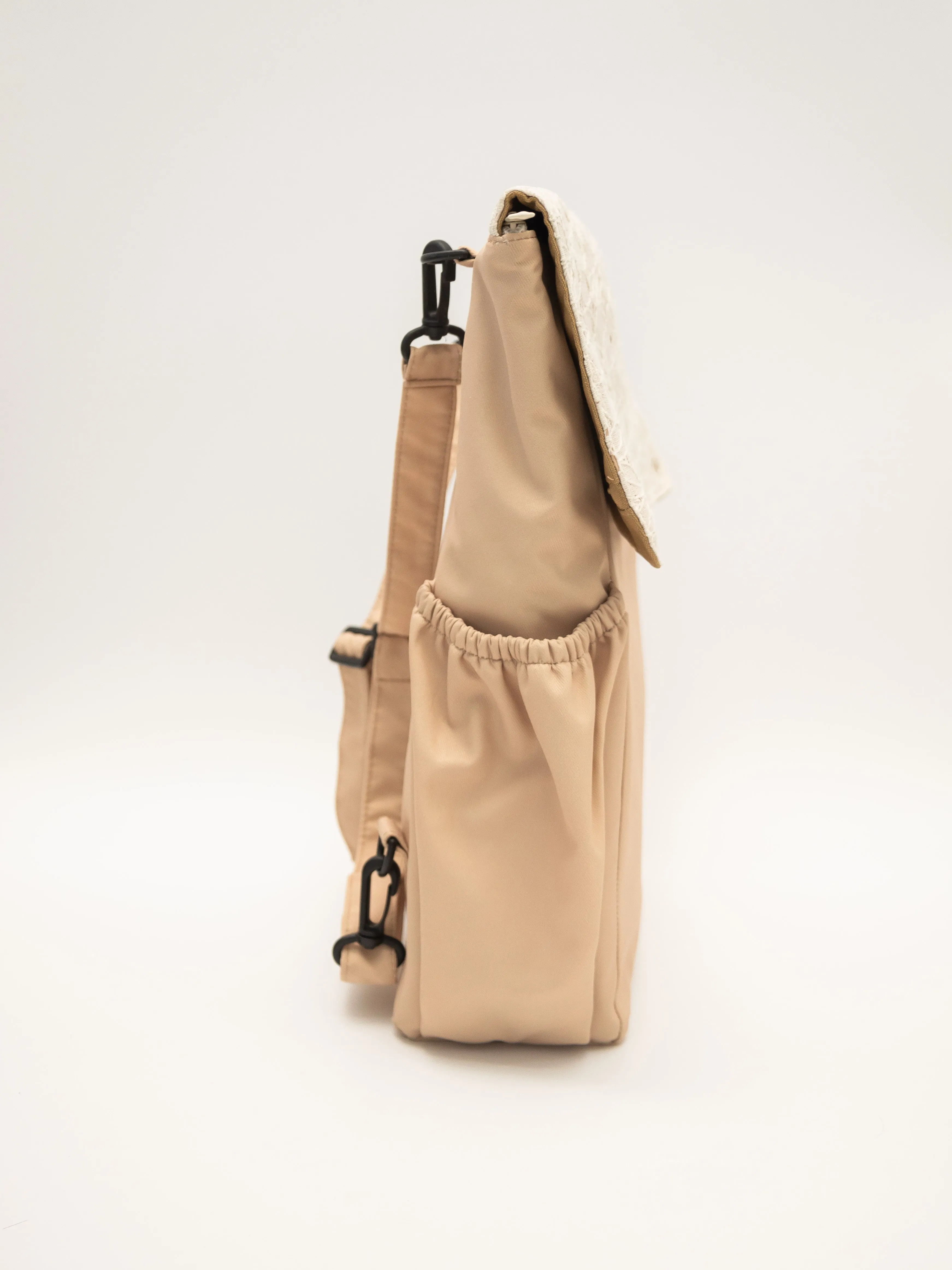 {{Premium}} Lace Beige Utility 4-Way Washable Bag 2.0