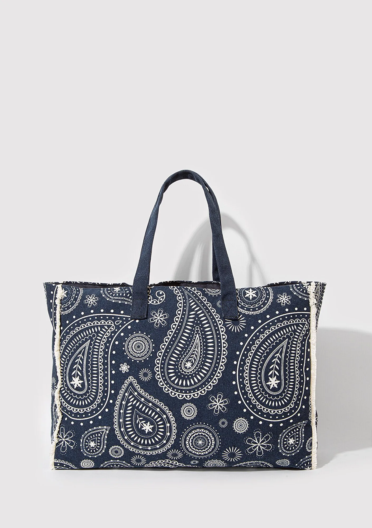 Printed Navy Shoulder Bag