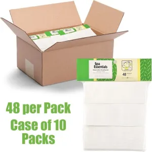 Professional Spa Disposable 2.5" Headbands / Stretch Headbands with Velcro Closure / White / 48 Per Bag, 10 Bags Per Case = 480 Headbands by Spa Essentials