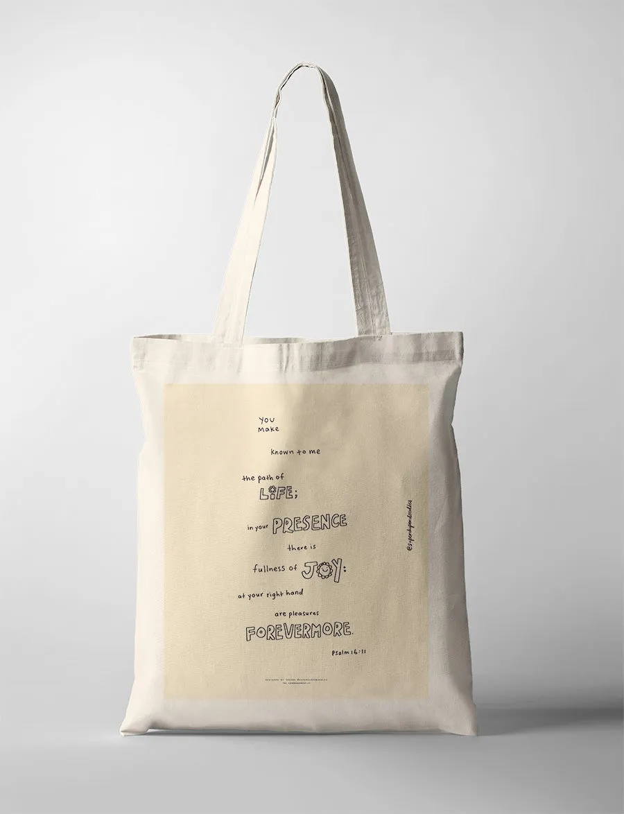 Psalm 16:11 {Tote Bag}