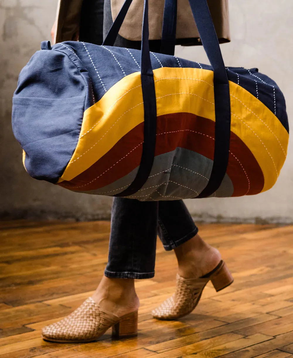 Quilted Weekender Duffel Bag