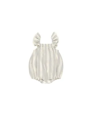 Quincy Mae Organic Cotton Bonnie Romper – Sky Stripe