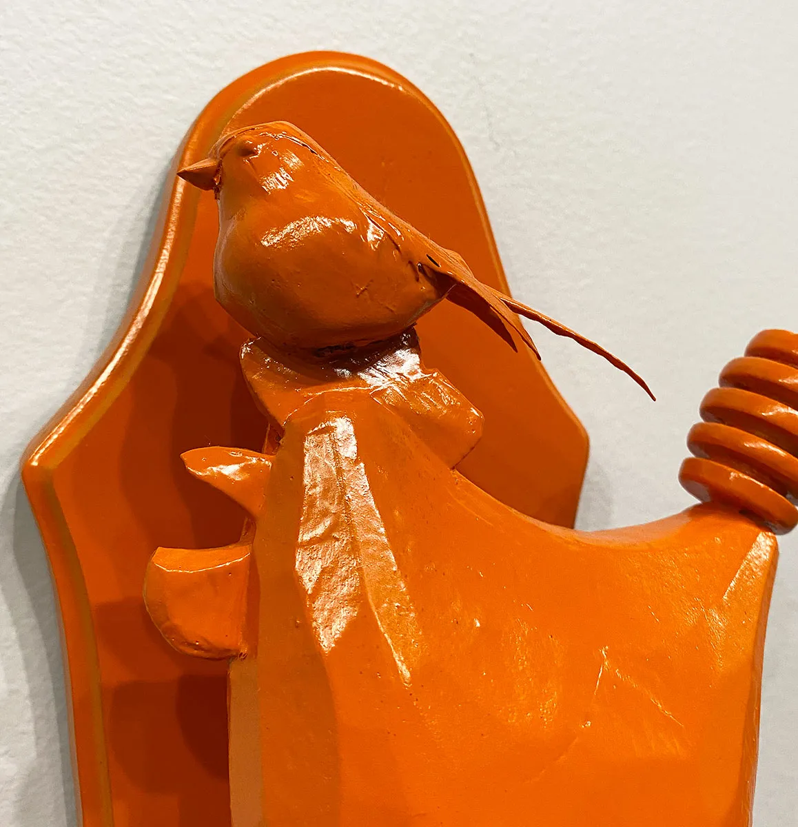 "A Bird on the Head" Shelfie by Ann Baer