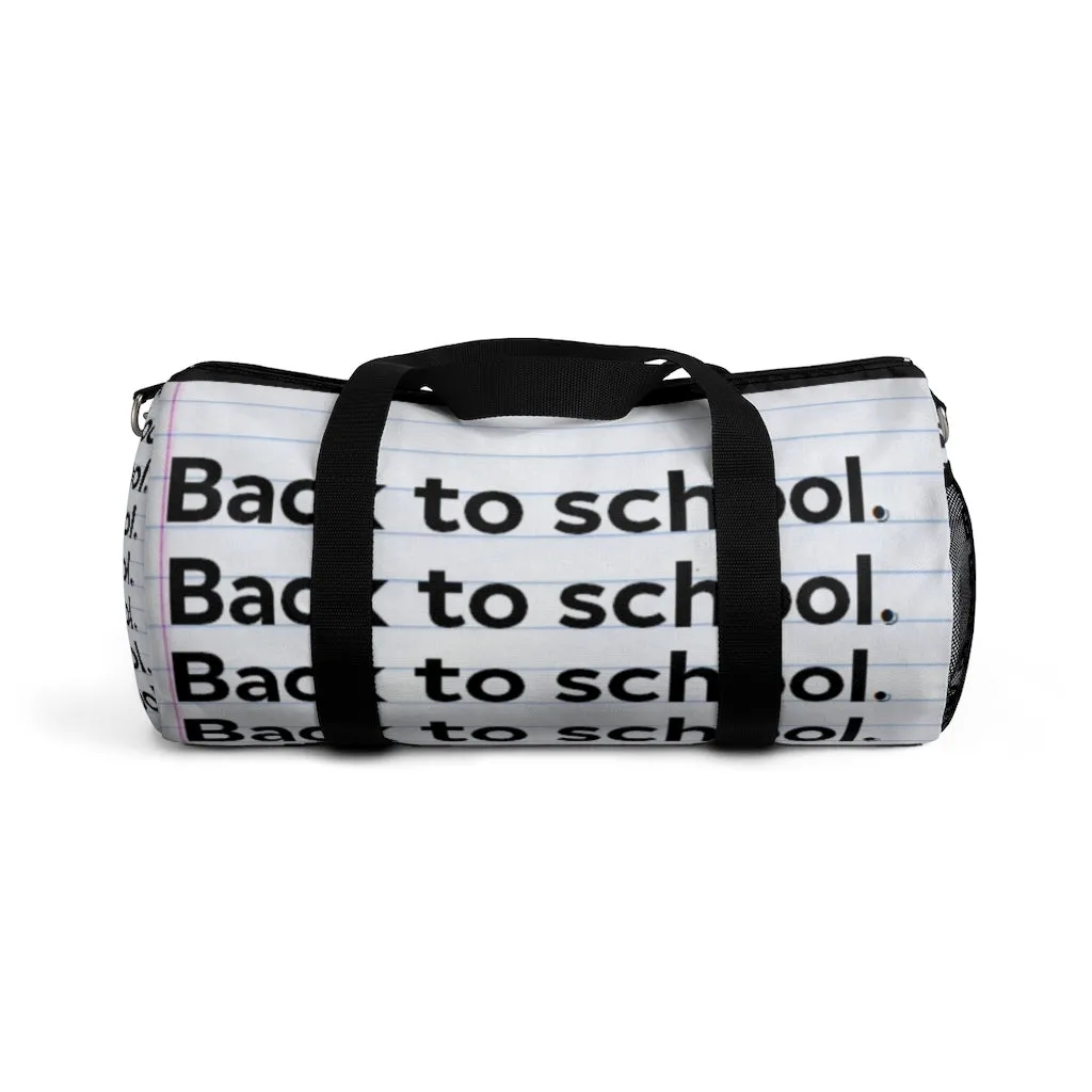 "Back To School" Duffel Bag