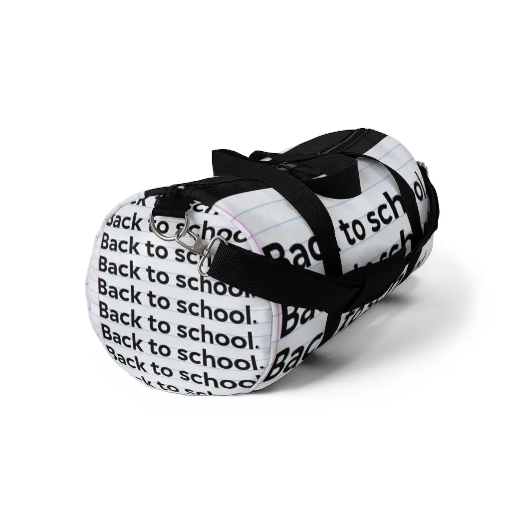 "Back To School" Duffel Bag