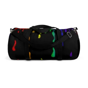 Rainbow Drip Duffel Bag