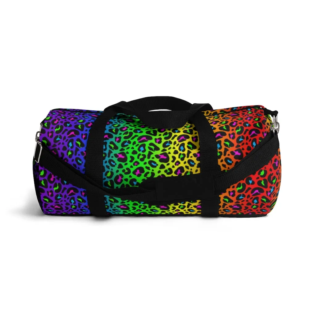 Rainbow Leopard Duffel Bag