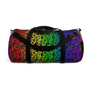 Rainbow Leopard Duffel Bag