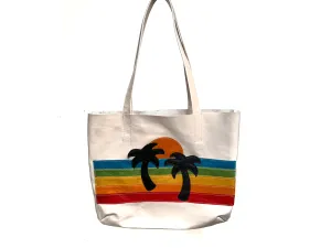 Rainbow Palm Kimmie Tote | Ready To Ship
