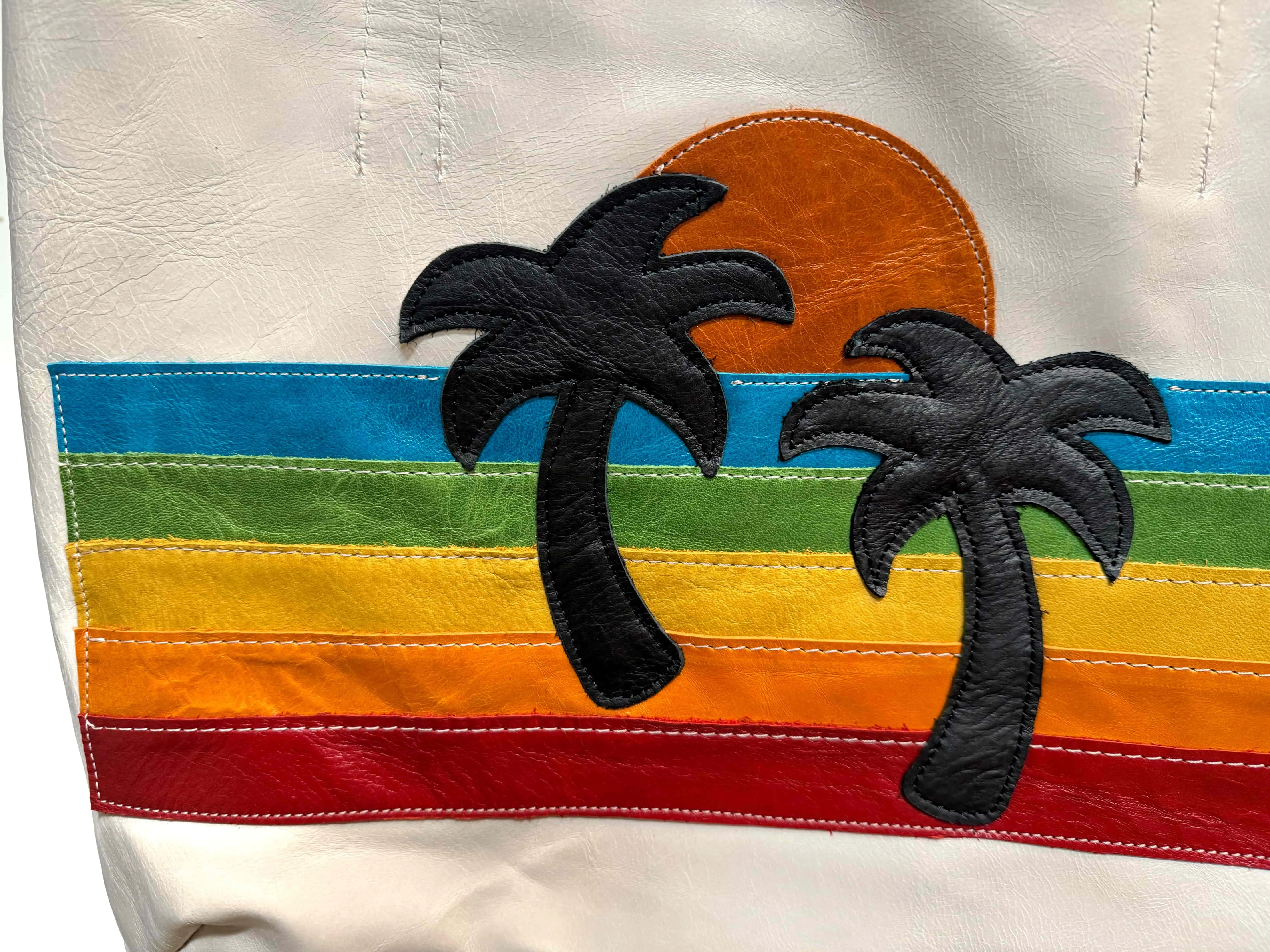 Rainbow Palm Kimmie Tote | Ready To Ship