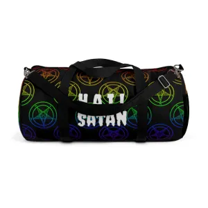 Rainbow Pentagram Baphomet Duffel Bag