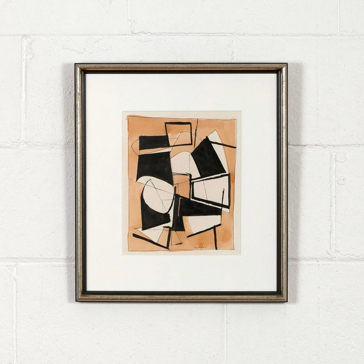 RAY MEAD "UNTITLED" WATERCOLOR, 1955