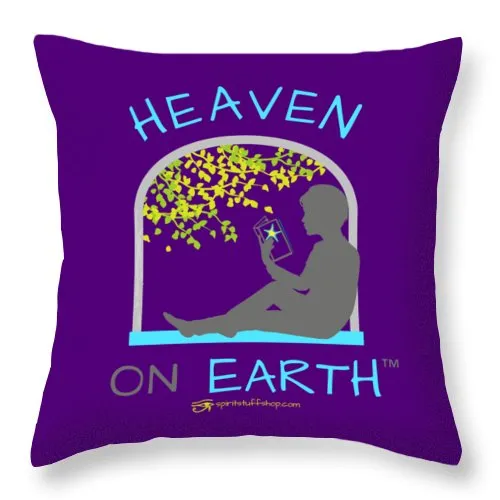 Reading Heaven On Earth - Throw Pillow