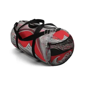 Red Ocean Wave Duffle Bag - Exclusive At Loot Cascade