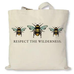 Respect The Wilderness Bees Tote Bag