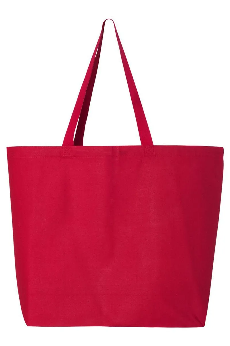 Retro Softball Game Day Canvas Jumbo Tote