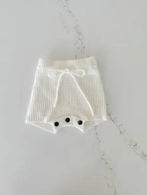 Ribbed Knitted Shorts