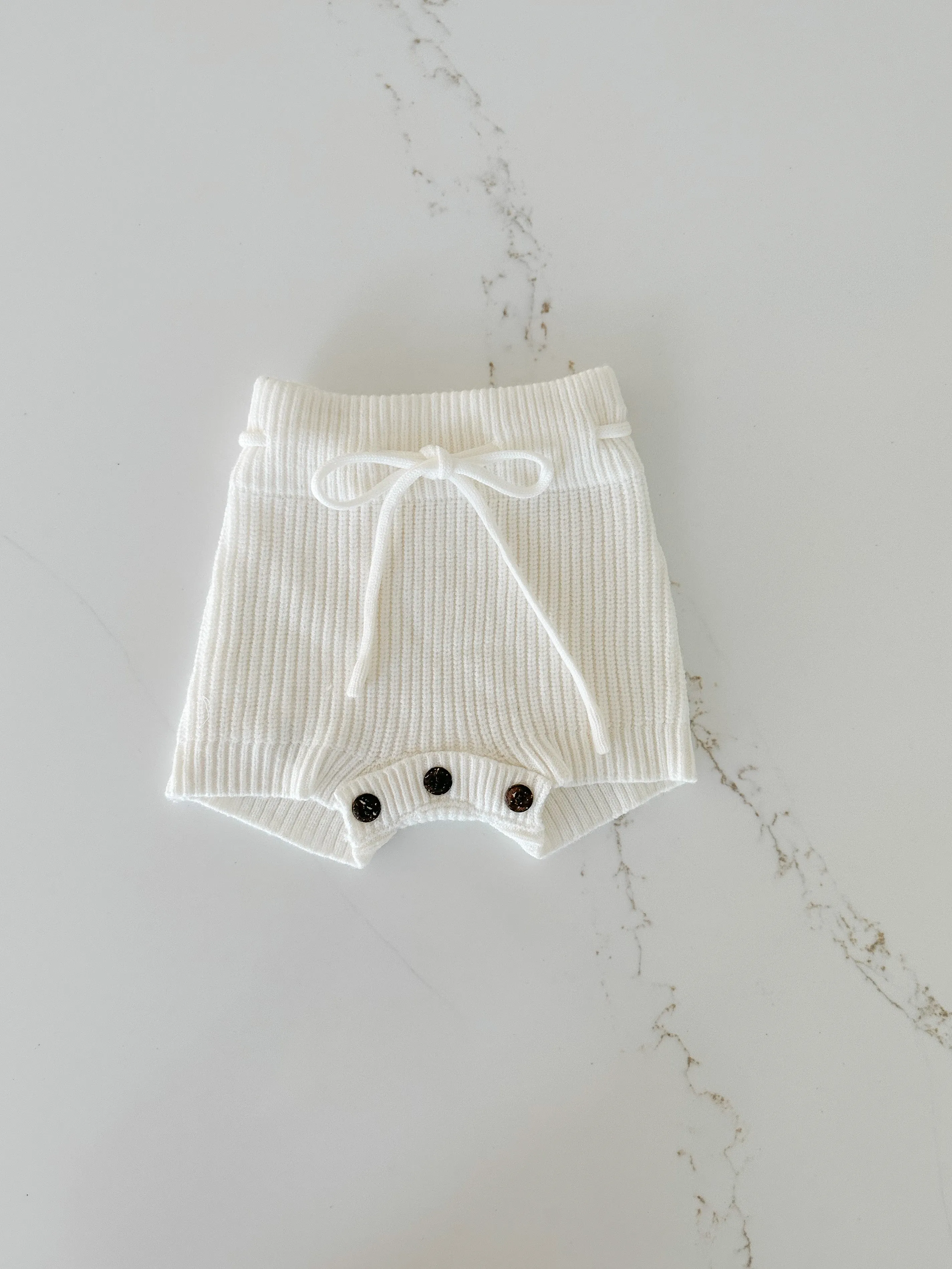 Ribbed Knitted Shorts