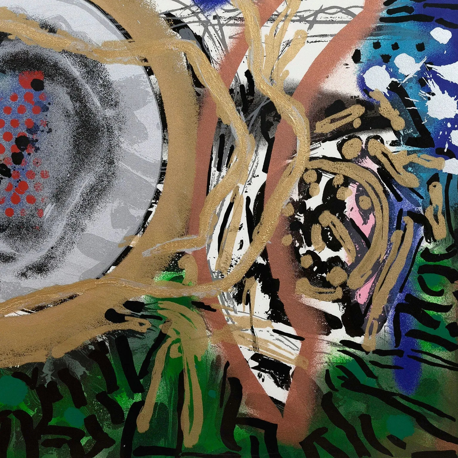 RIOPELLE "AU-DE-ÇA" SILKSCREEN, 1995