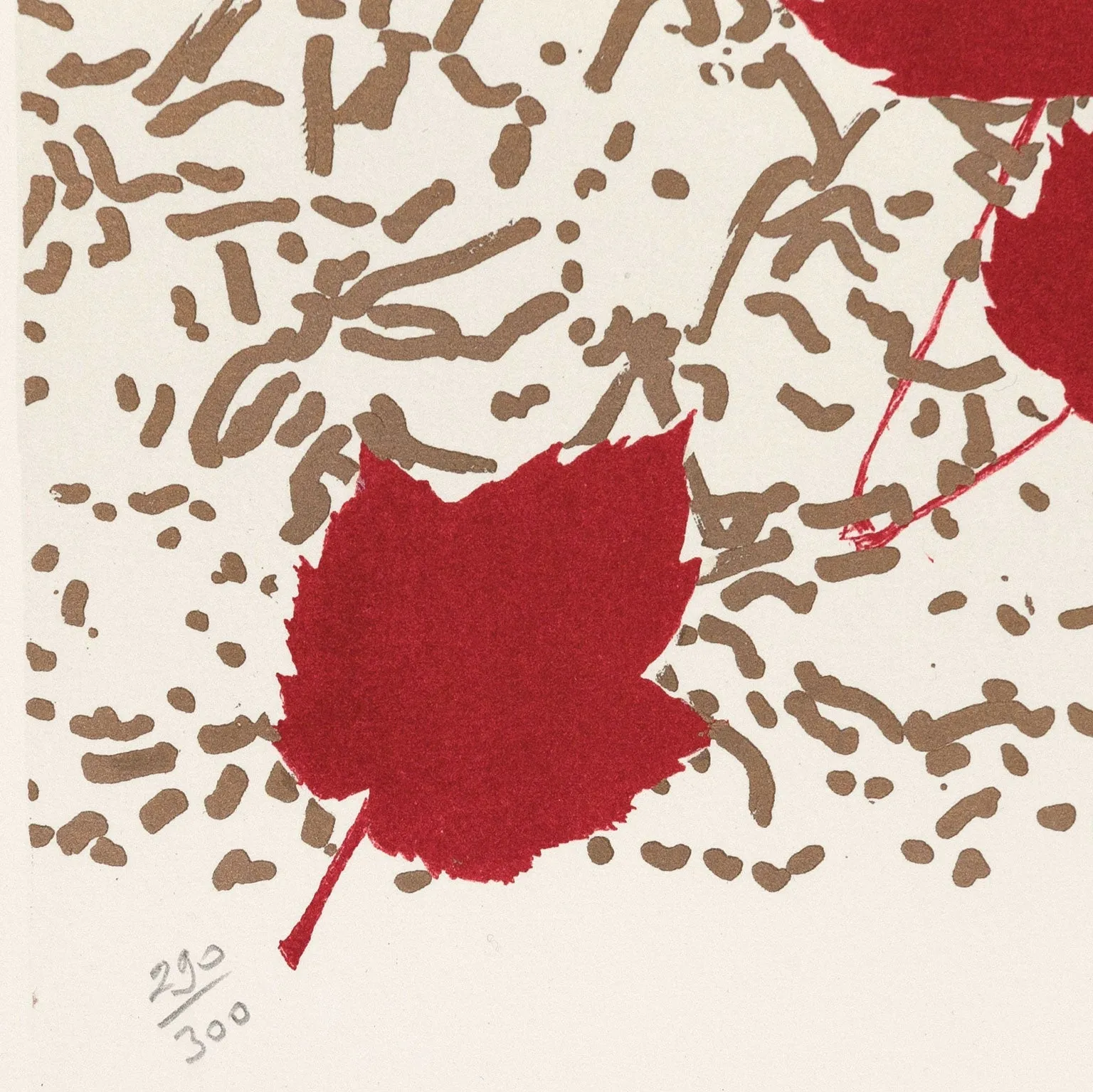 RIOPELLE "DOVE OF PEACE" SILKSCREEN, 1988
