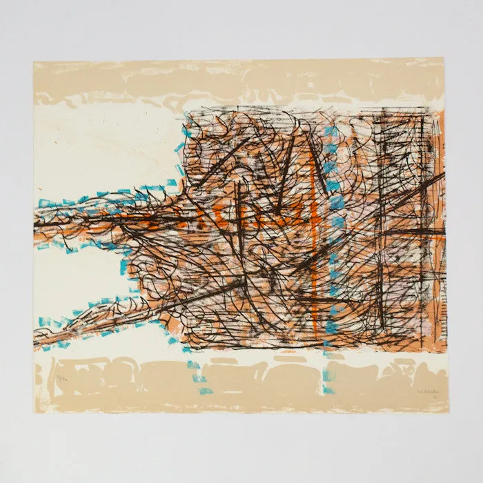 RIOPELLE "LE SABLIER 2" LITHO, 1979