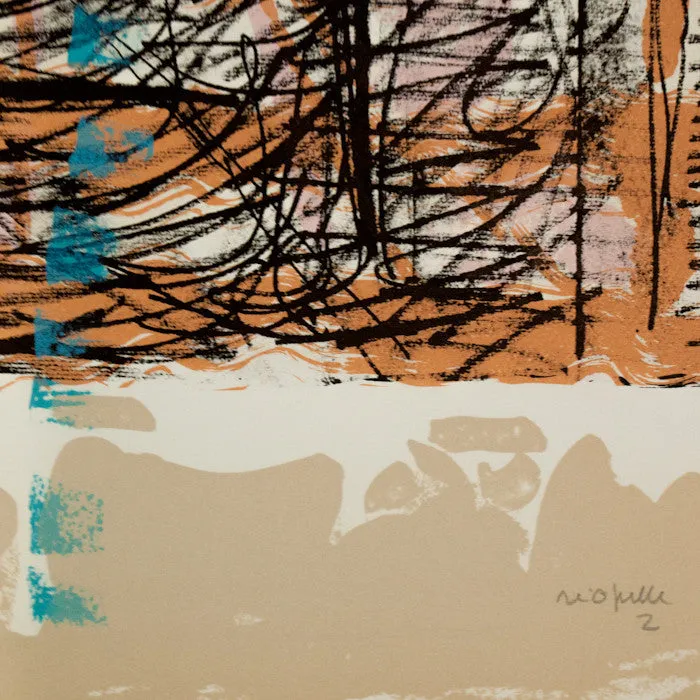 RIOPELLE "LE SABLIER 2" LITHO, 1979