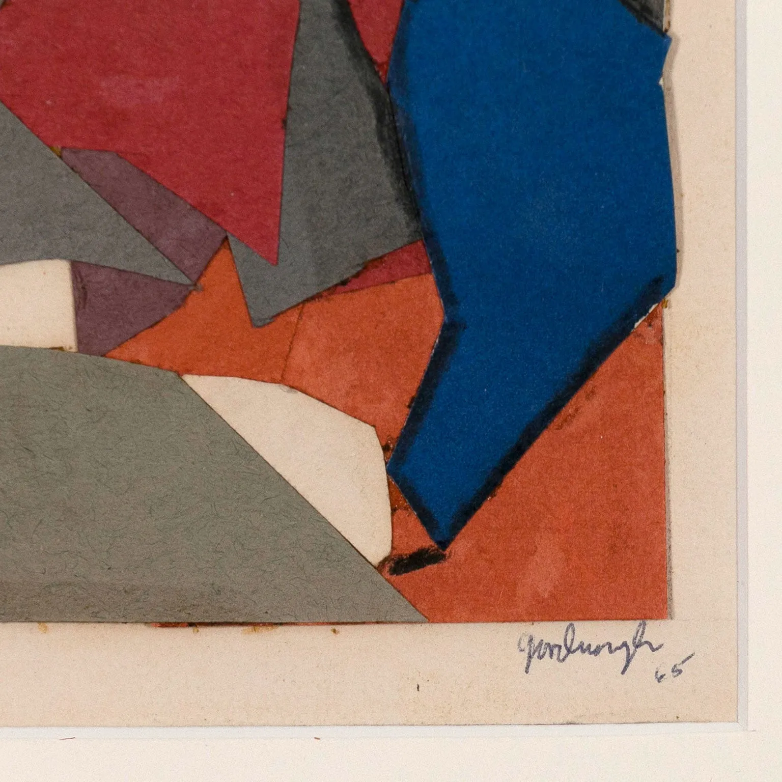 ROBERT GOODNOUGH "COLLAGE FOR A STAINED GLASS WINDOW", 1965